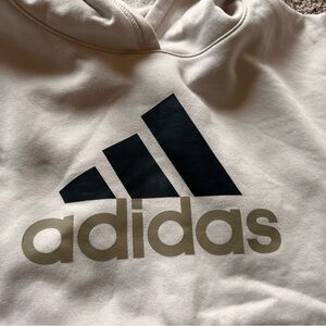 Adidas Kids Cream and Black Hoodie